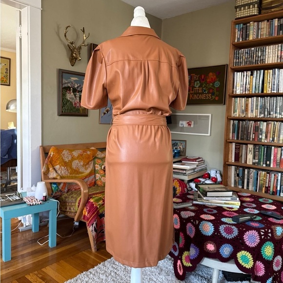 Marc New York faux leather shirt dress - Picture 3 of 4